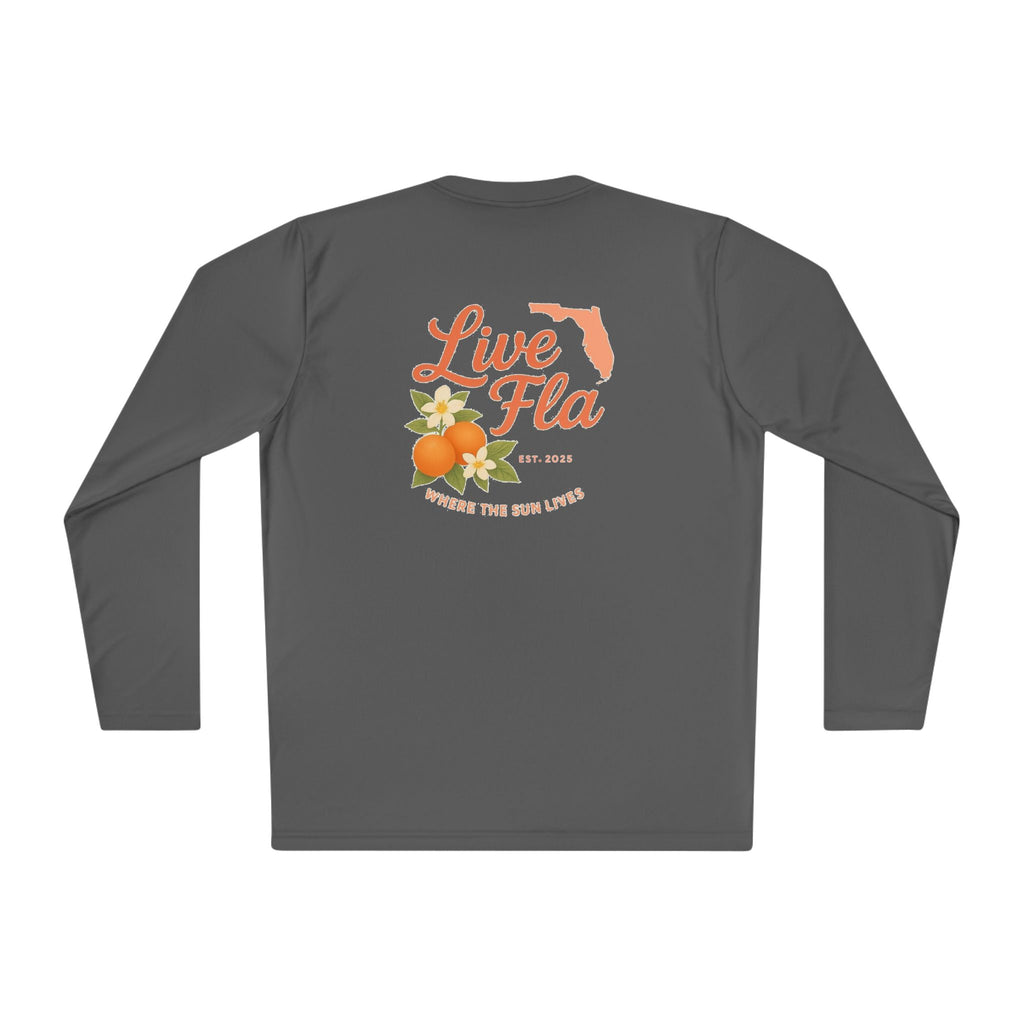 Lightweight Long Sleeve Tee, Florida Inspired, Casual Wear, Gift for Sunshine Lovers, Travel Souvenir, Summer Essential