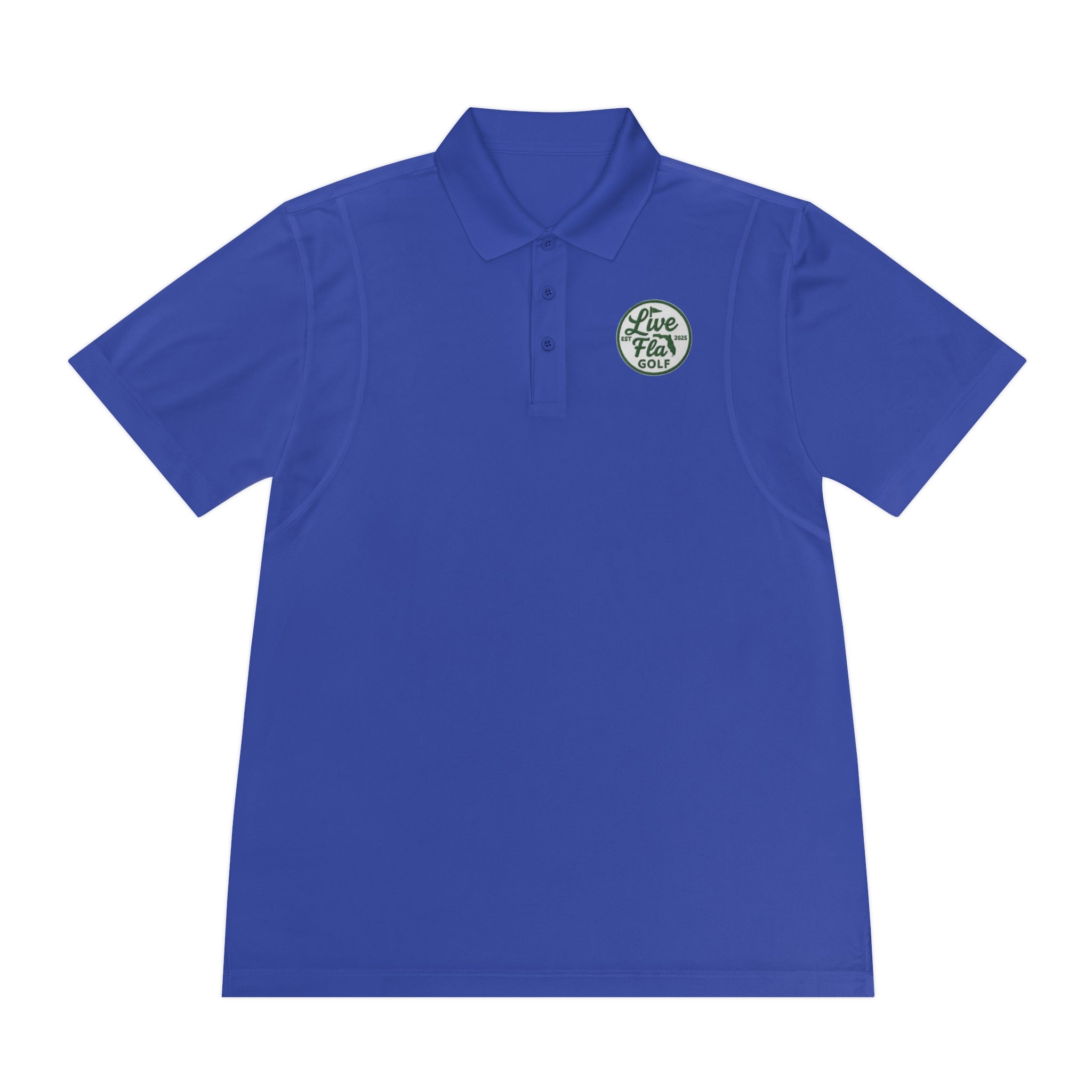 Men's Sport Polo Shirt - Live Free Golf Apparel, Casual Golf Shirt, Father's Day Gift, Outdoor Adventure Clothing, Comfortable Summer Wear