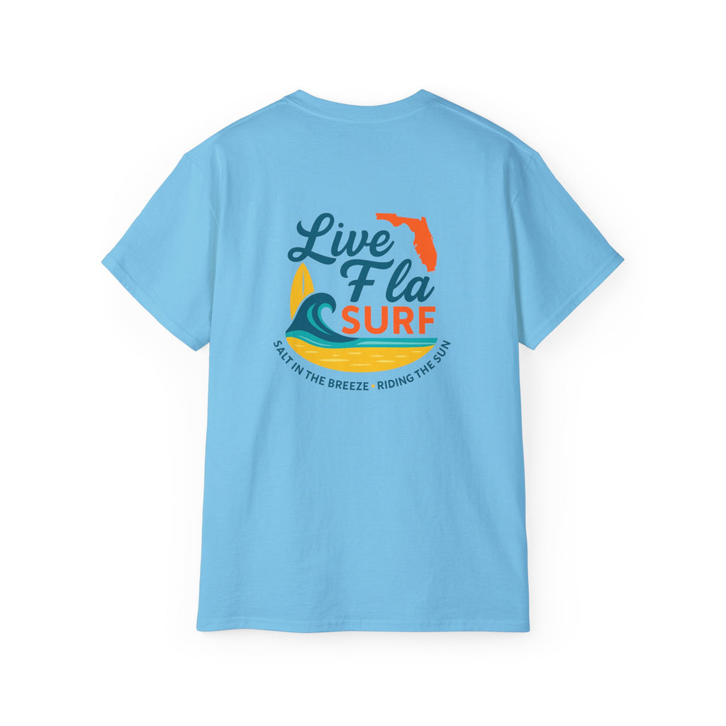 Florida Surfing Tee, Beach Vibes Shirt, Unisex Summer T-Shirt, Gift for Surfers, Coastal Lifestyle Apparel