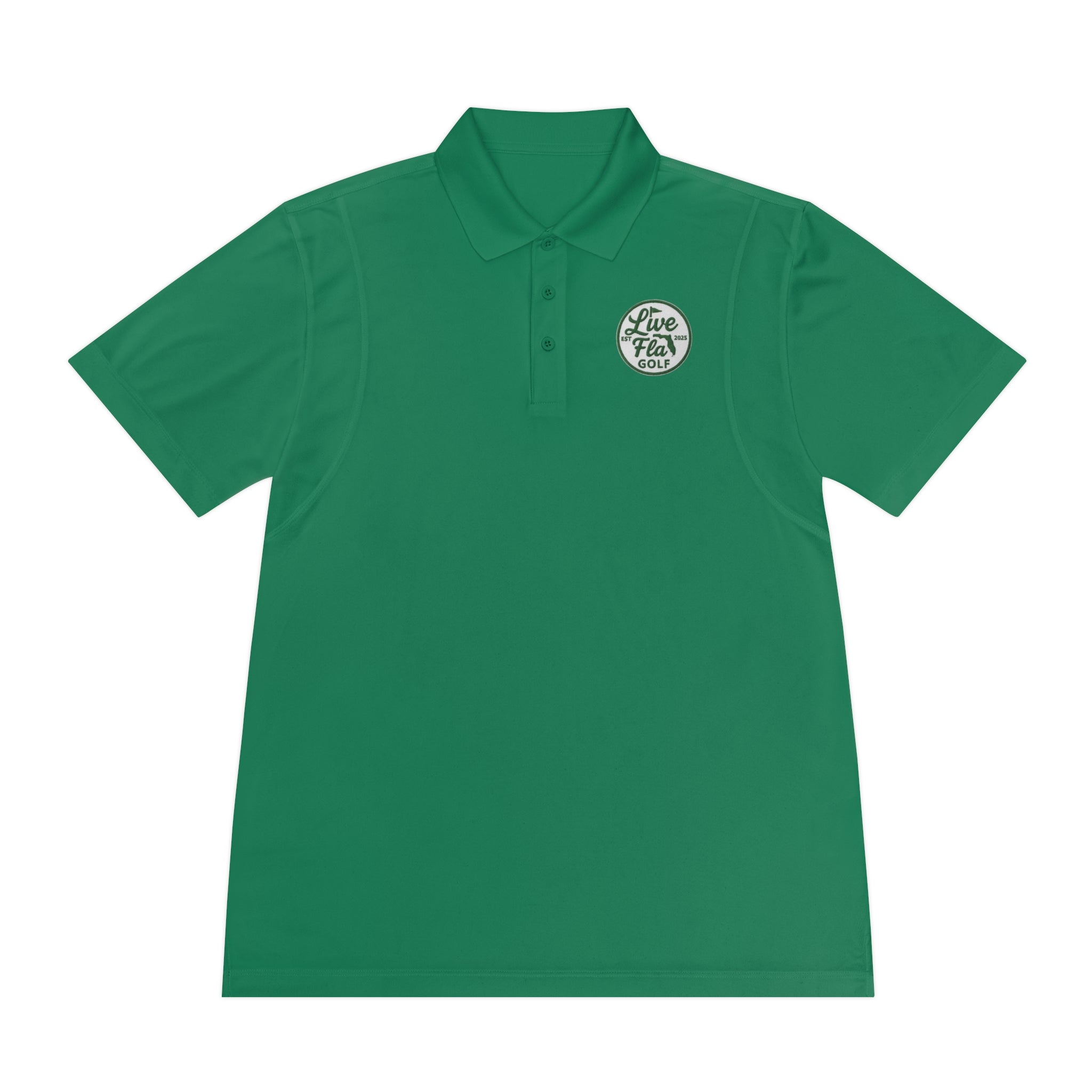 Men's Sport Polo Shirt - Live Free Golf Apparel, Casual Golf Shirt, Father's Day Gift, Outdoor Adventure Clothing, Comfortable Summer Wear