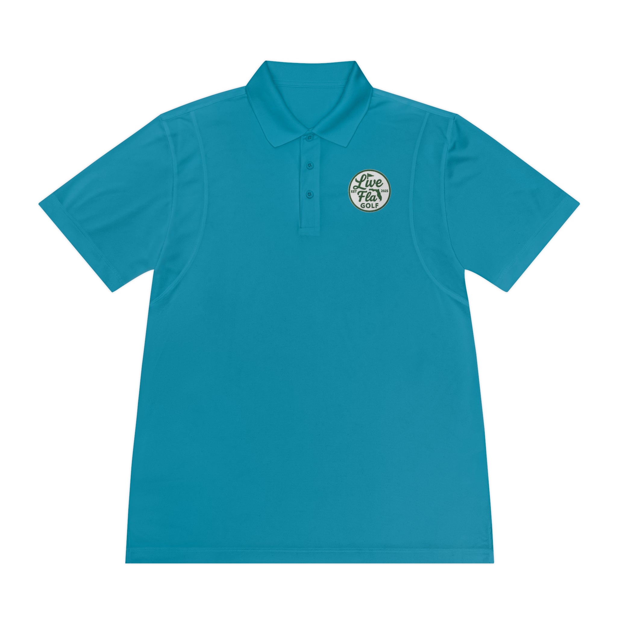 Men's Sport Polo Shirt - Live Free Golf Apparel, Casual Golf Shirt, Father's Day Gift, Outdoor Adventure Clothing, Comfortable Summer Wear