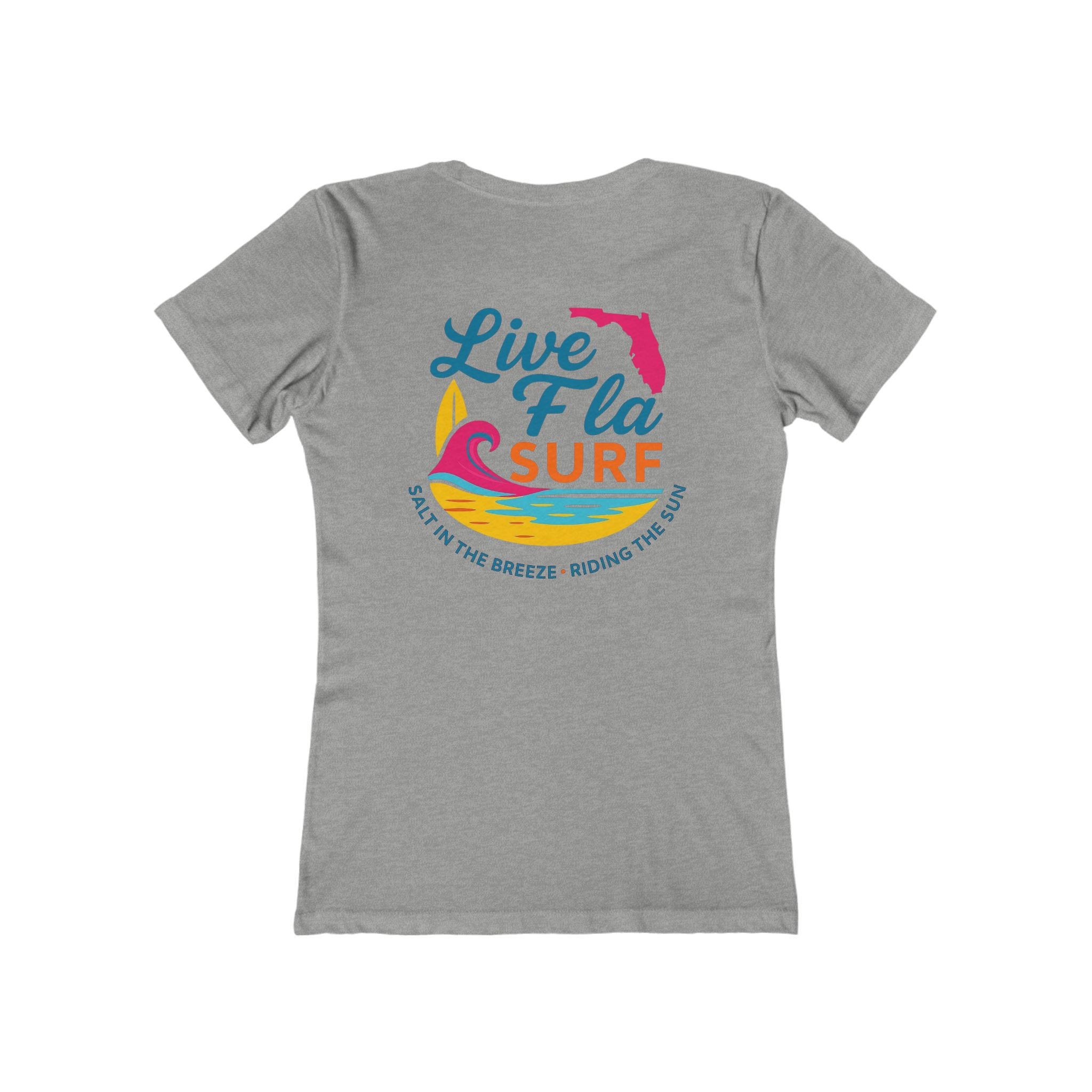 Casual Surf Tee, Summer Vibe Shirt, Beach Lover Gift, Relaxed Fit for Women, Perfect for Vacations, Gift for Her