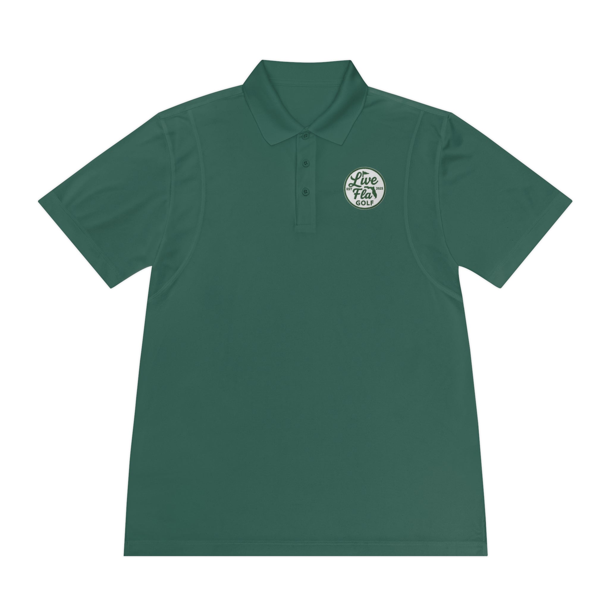 Men's Sport Polo Shirt - Live Free Golf Apparel, Casual Golf Shirt, Father's Day Gift, Outdoor Adventure Clothing, Comfortable Summer Wear