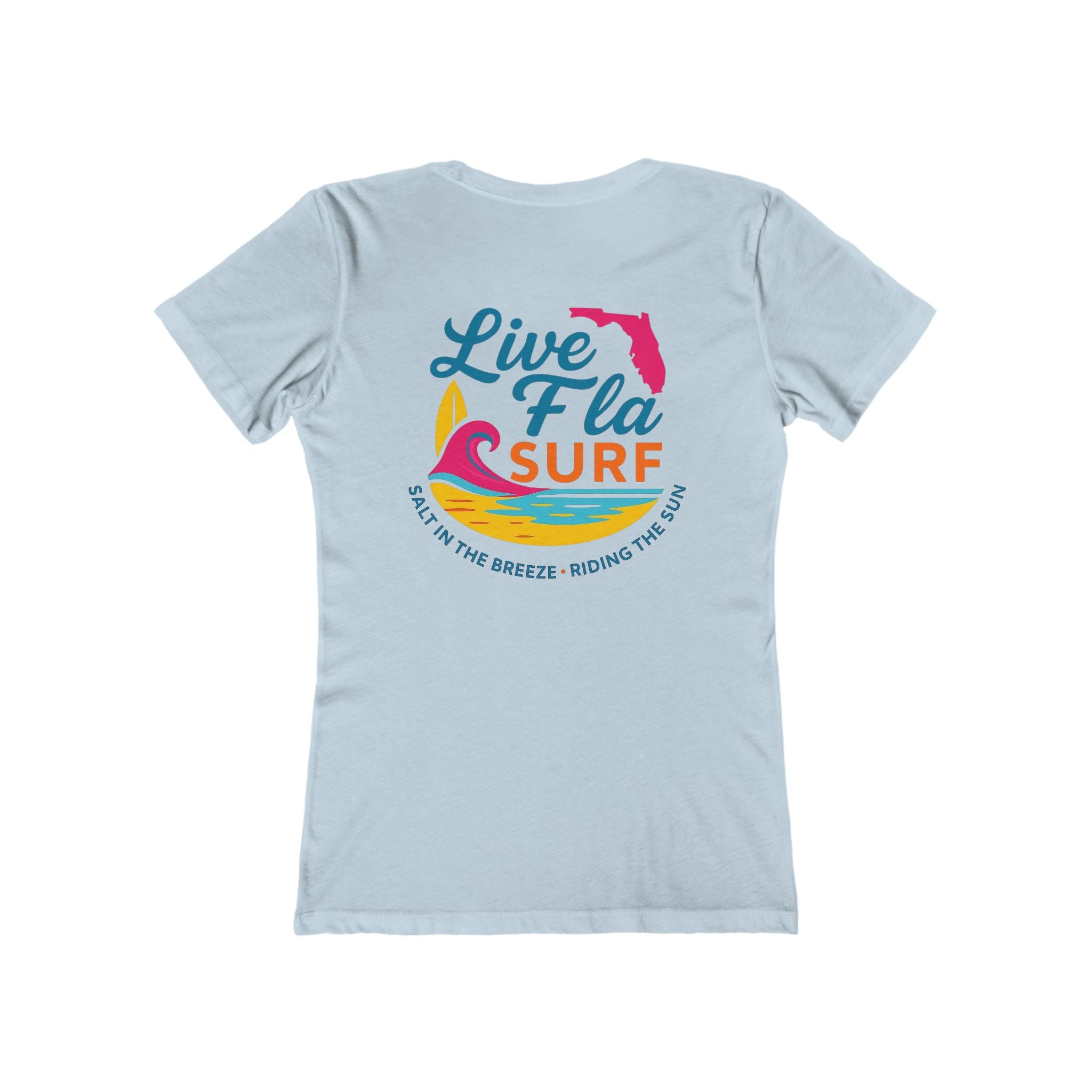 Casual Surf Tee, Summer Vibe Shirt, Beach Lover Gift, Relaxed Fit for Women, Perfect for Vacations, Gift for Her