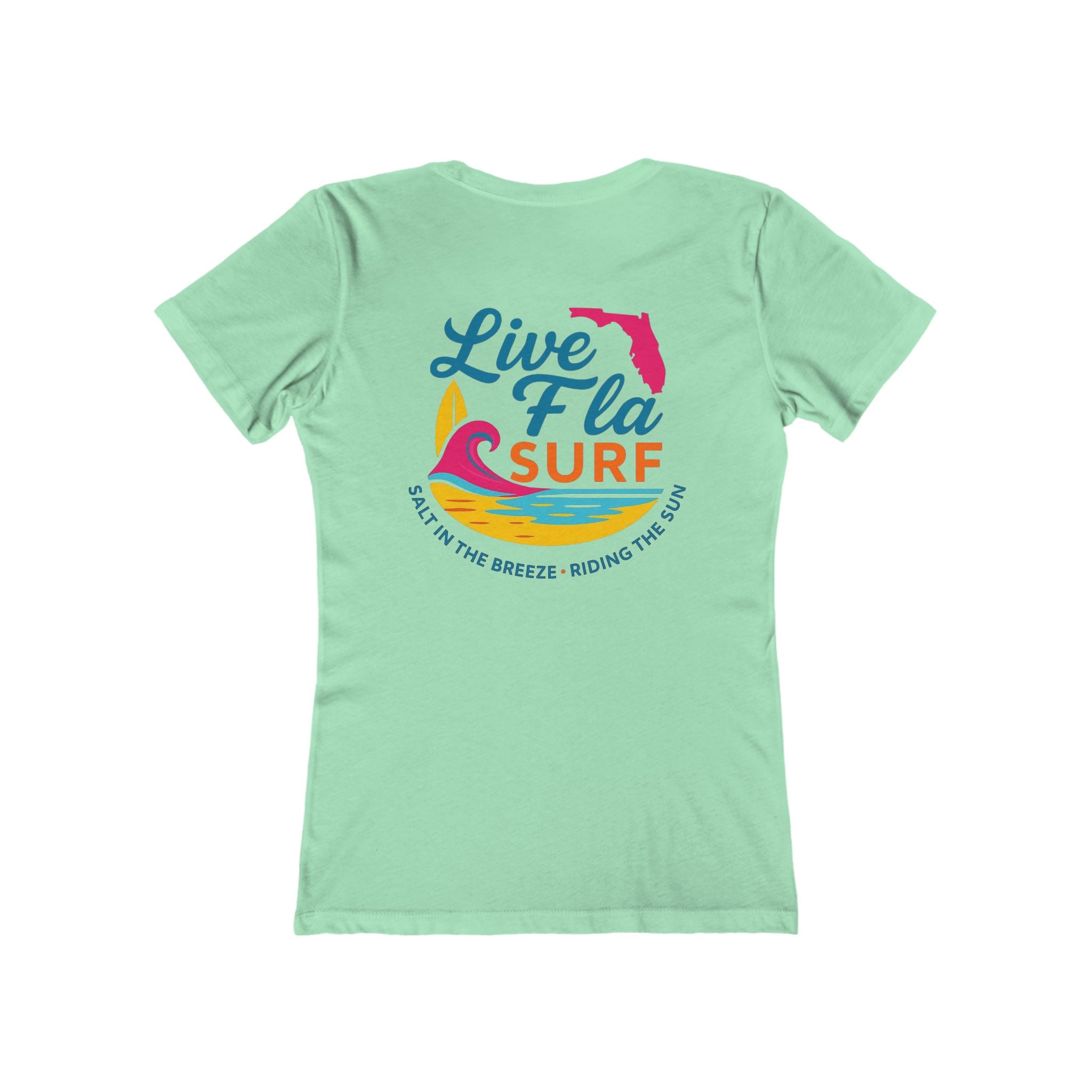 Casual Surf Tee, Summer Vibe Shirt, Beach Lover Gift, Relaxed Fit for Women, Perfect for Vacations, Gift for Her