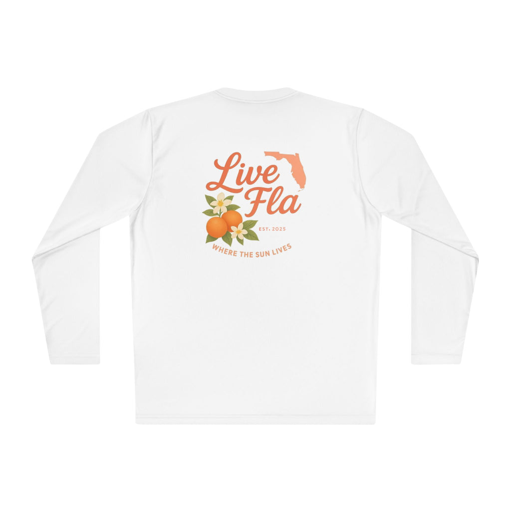 Lightweight Long Sleeve Tee, Florida Inspired, Casual Wear, Gift for Sunshine Lovers, Travel Souvenir, Summer Essential