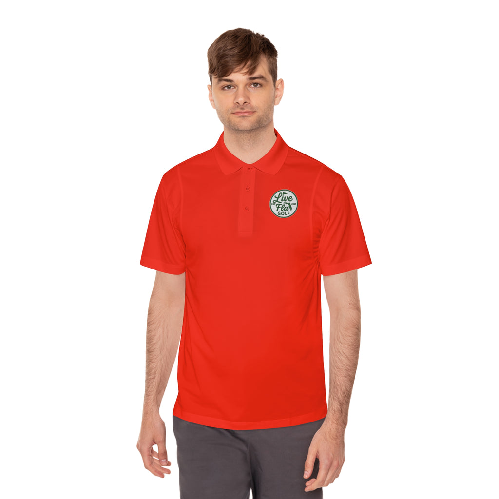 Men's Sport Polo Shirt - Live Free Golf Apparel, Casual Golf Shirt, Father's Day Gift, Outdoor Adventure Clothing, Comfortable Summer Wear