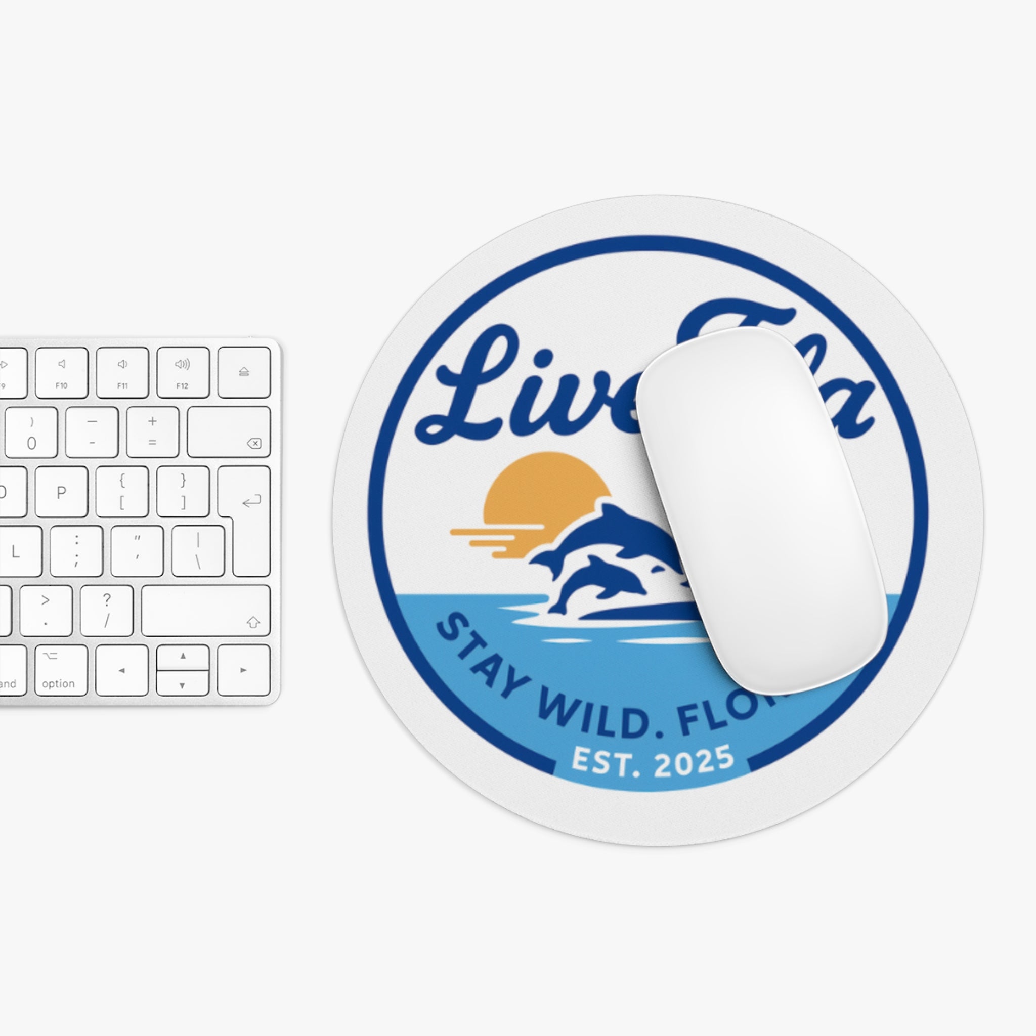 Live Fla Mouse Pad - Tropical Florida Vibes, Perfect Gift for Ocean Lovers, Home Office Decor, Beach Life Enthusiasts, Wild & Free