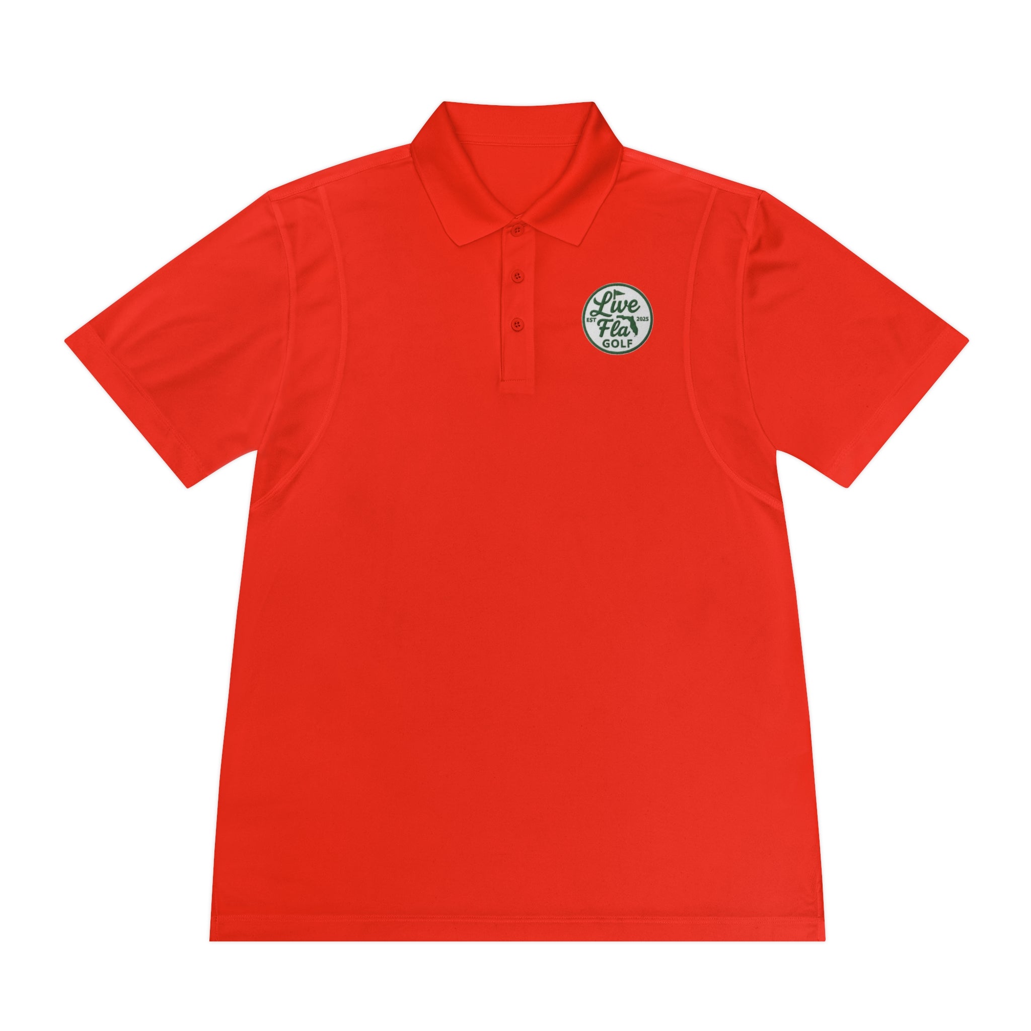 Men's Sport Polo Shirt - Live Free Golf Apparel, Casual Golf Shirt, Father's Day Gift, Outdoor Adventure Clothing, Comfortable Summer Wear