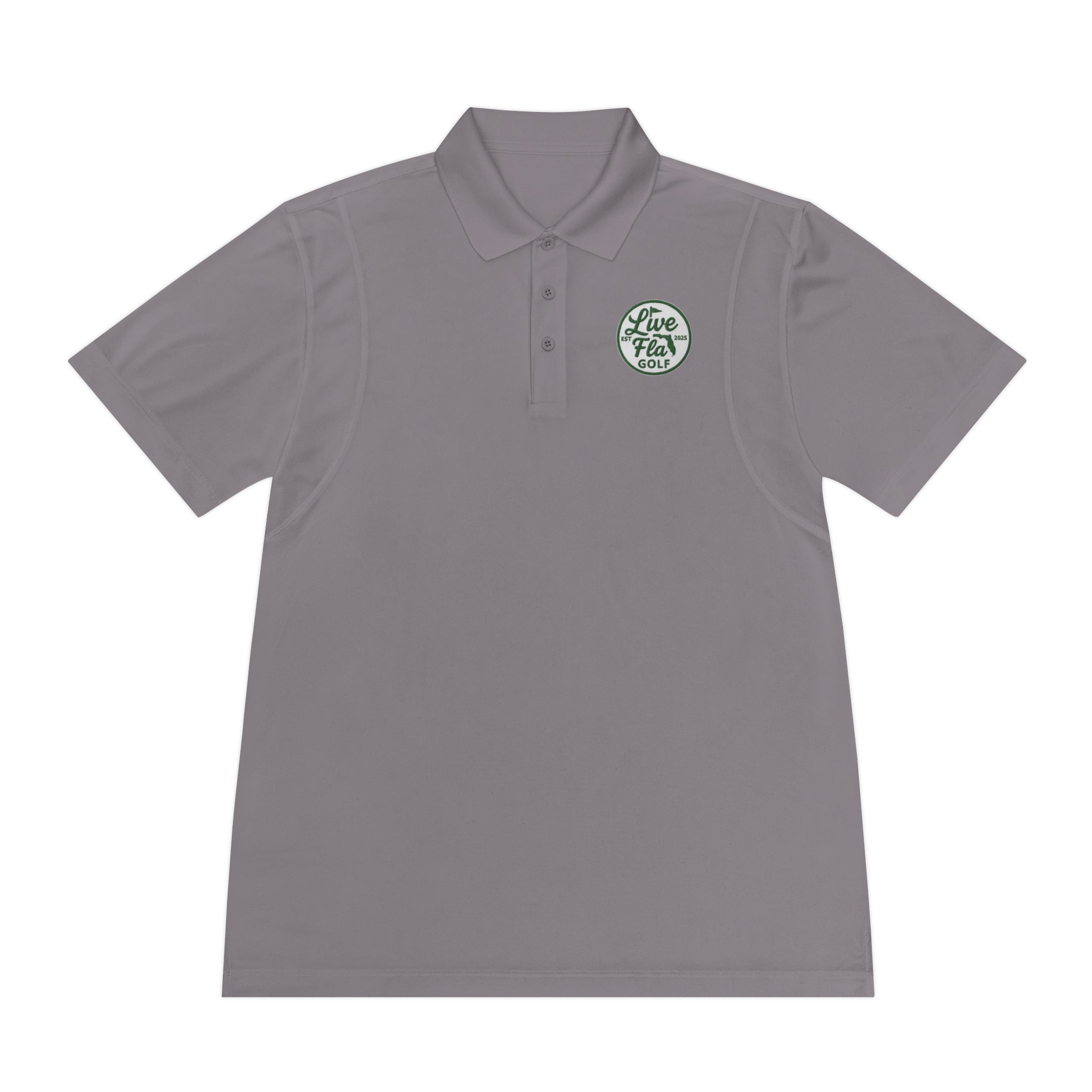 Men's Sport Polo Shirt - Live Free Golf Apparel, Casual Golf Shirt, Father's Day Gift, Outdoor Adventure Clothing, Comfortable Summer Wear