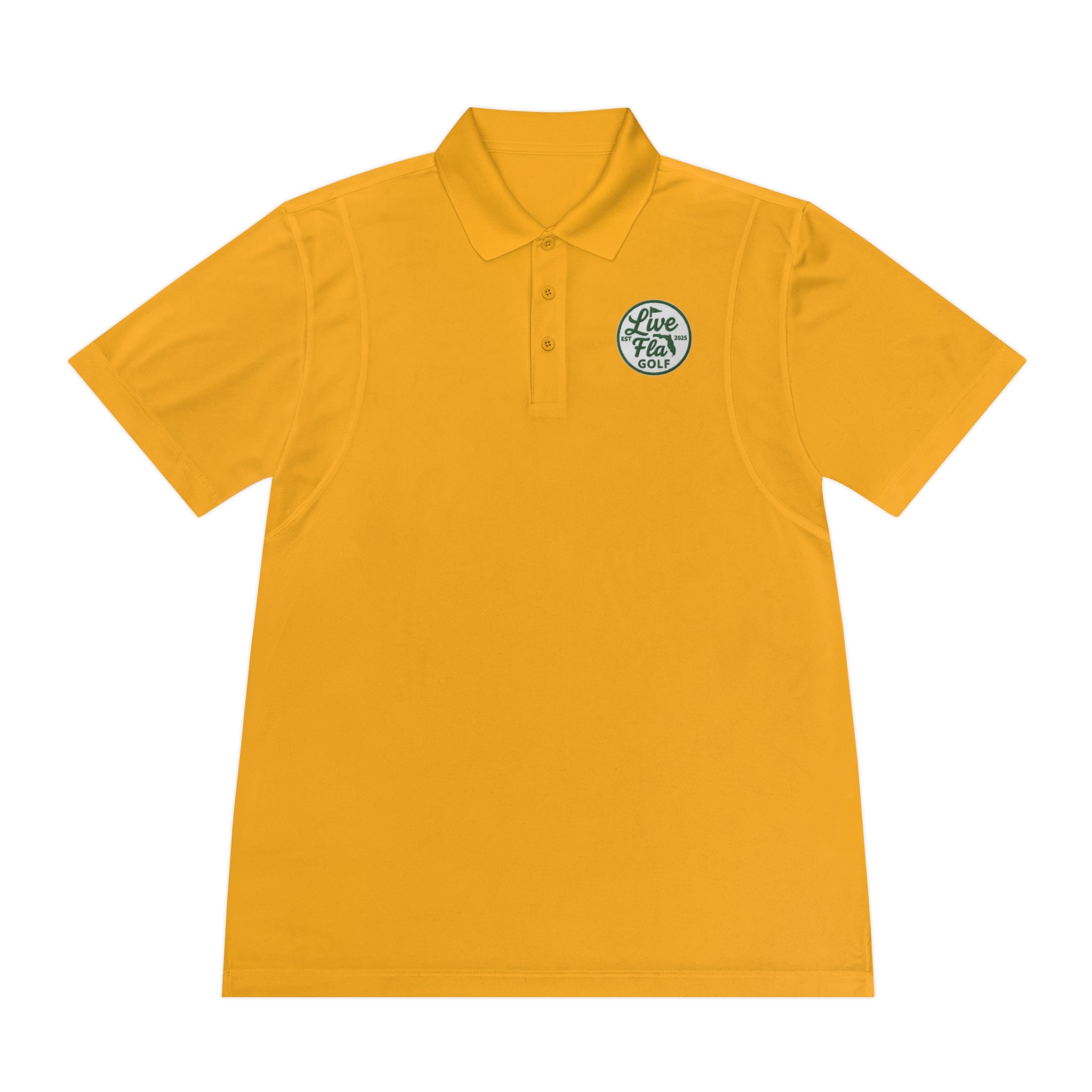 Men's Sport Polo Shirt - Live Free Golf Apparel, Casual Golf Shirt, Father's Day Gift, Outdoor Adventure Clothing, Comfortable Summer Wear