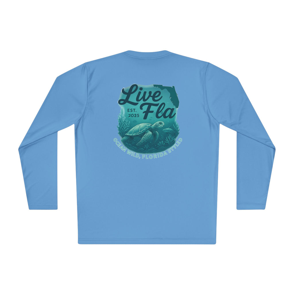 Live Fla Unisex Lightweight Long Sleeve Tee | Coastal Vibe Shirt, Casual Fashion, Beach Wear, Gift for Ocean Lovers