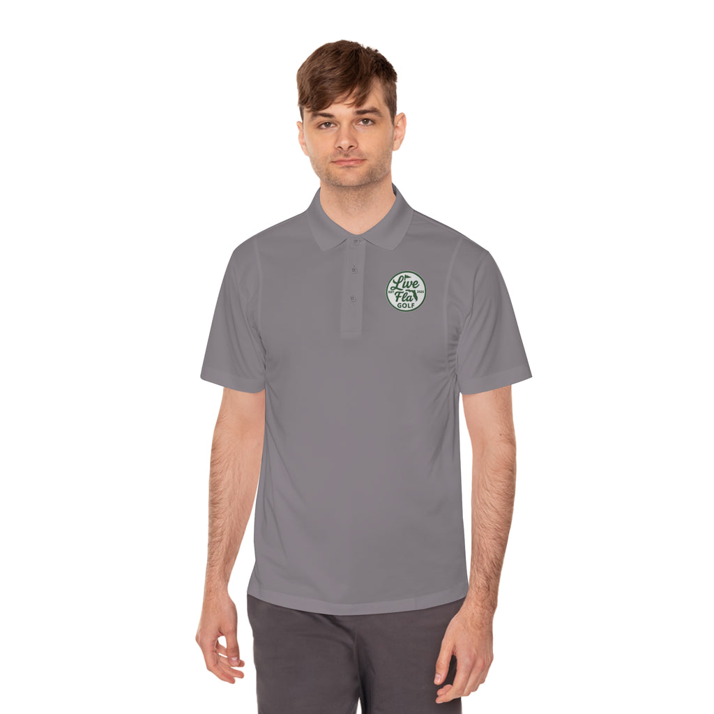 Men's Sport Polo Shirt - Live Free Golf Apparel, Casual Golf Shirt, Father's Day Gift, Outdoor Adventure Clothing, Comfortable Summer Wear
