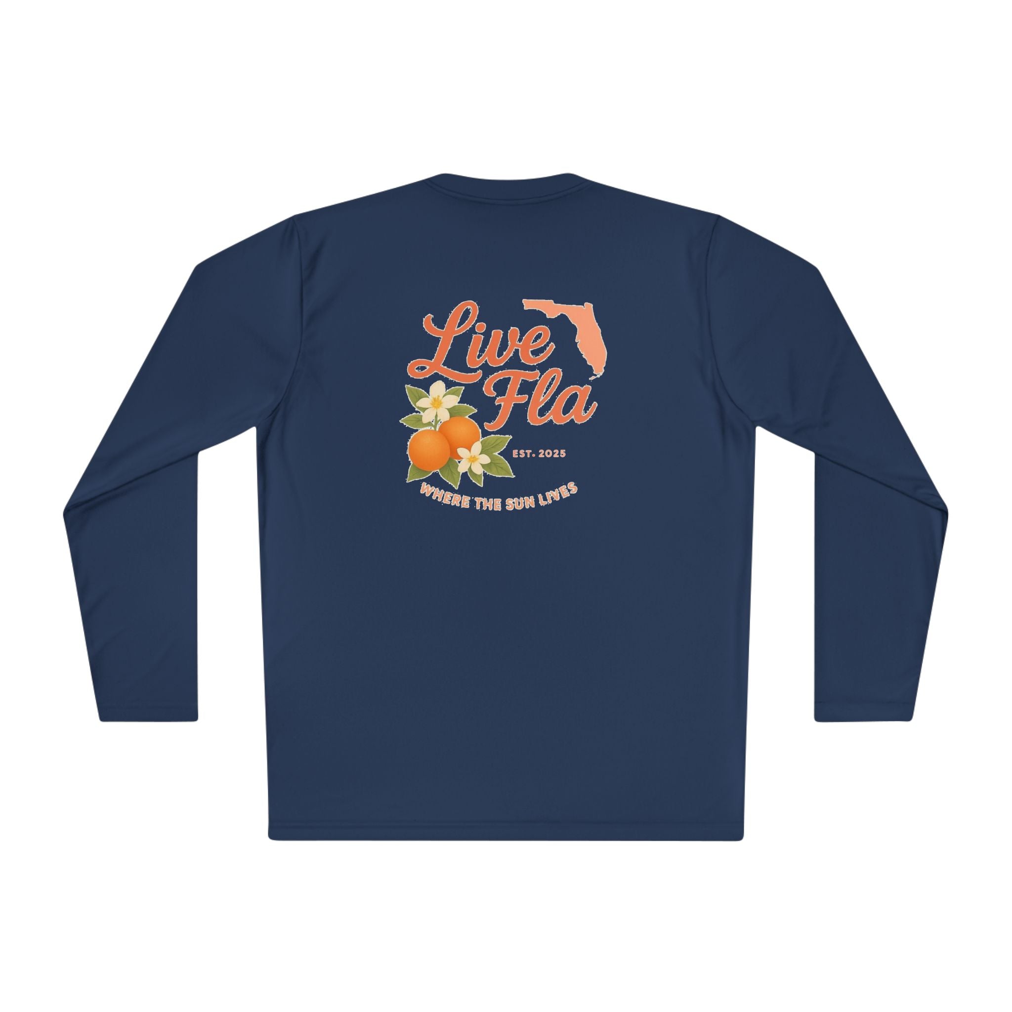 Lightweight Long Sleeve Tee, Florida Inspired, Casual Wear, Gift for Sunshine Lovers, Travel Souvenir, Summer Essential