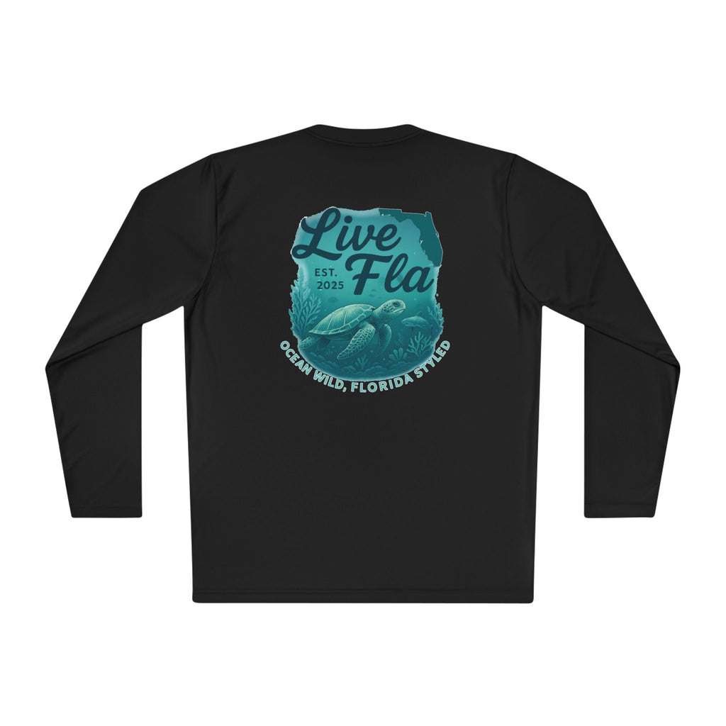 Live Fla Unisex Lightweight Long Sleeve Tee | Coastal Vibe Shirt, Casual Fashion, Beach Wear, Gift for Ocean Lovers