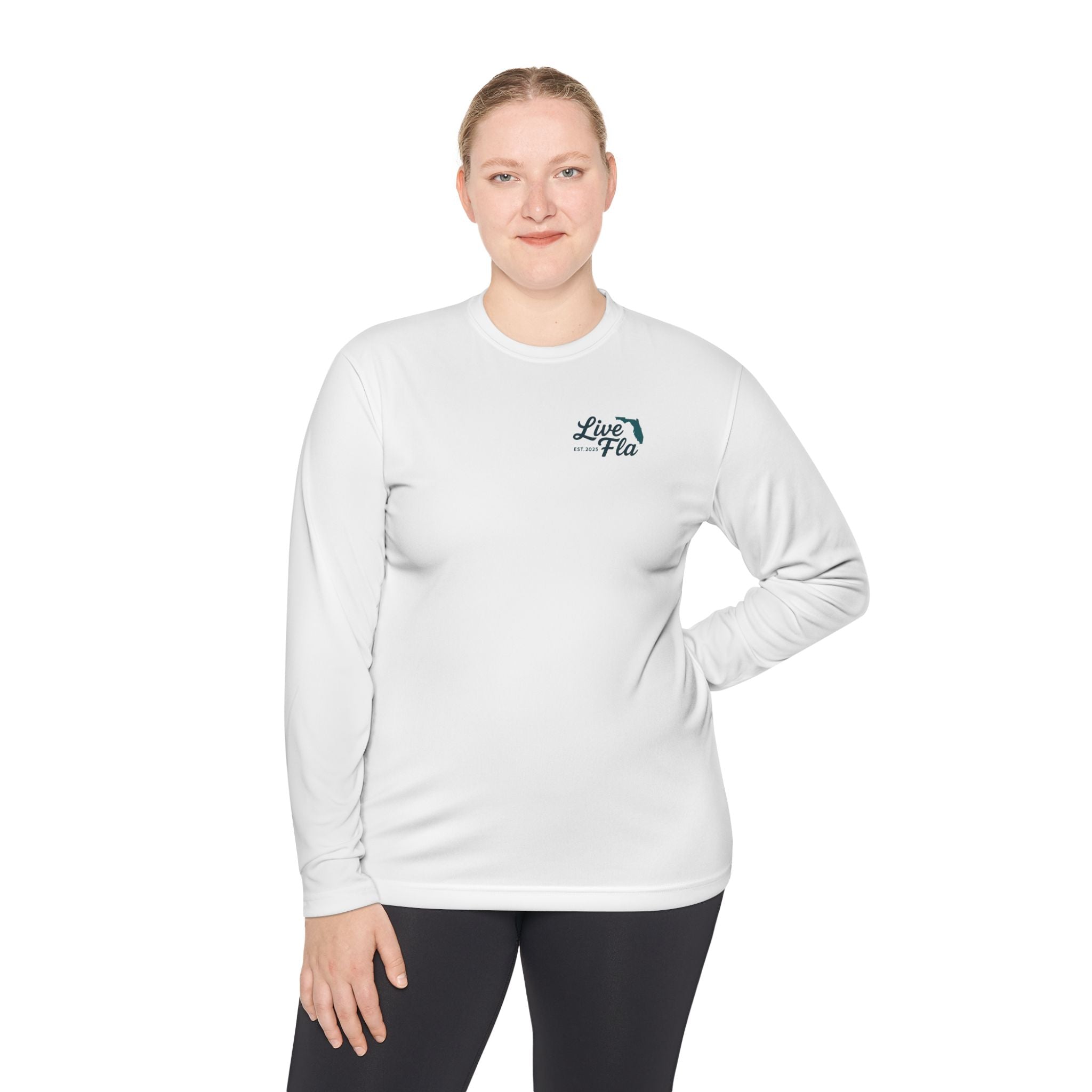 Live Fla Unisex Lightweight Long Sleeve Tee | Coastal Vibe Shirt, Casual Fashion, Beach Wear, Gift for Ocean Lovers