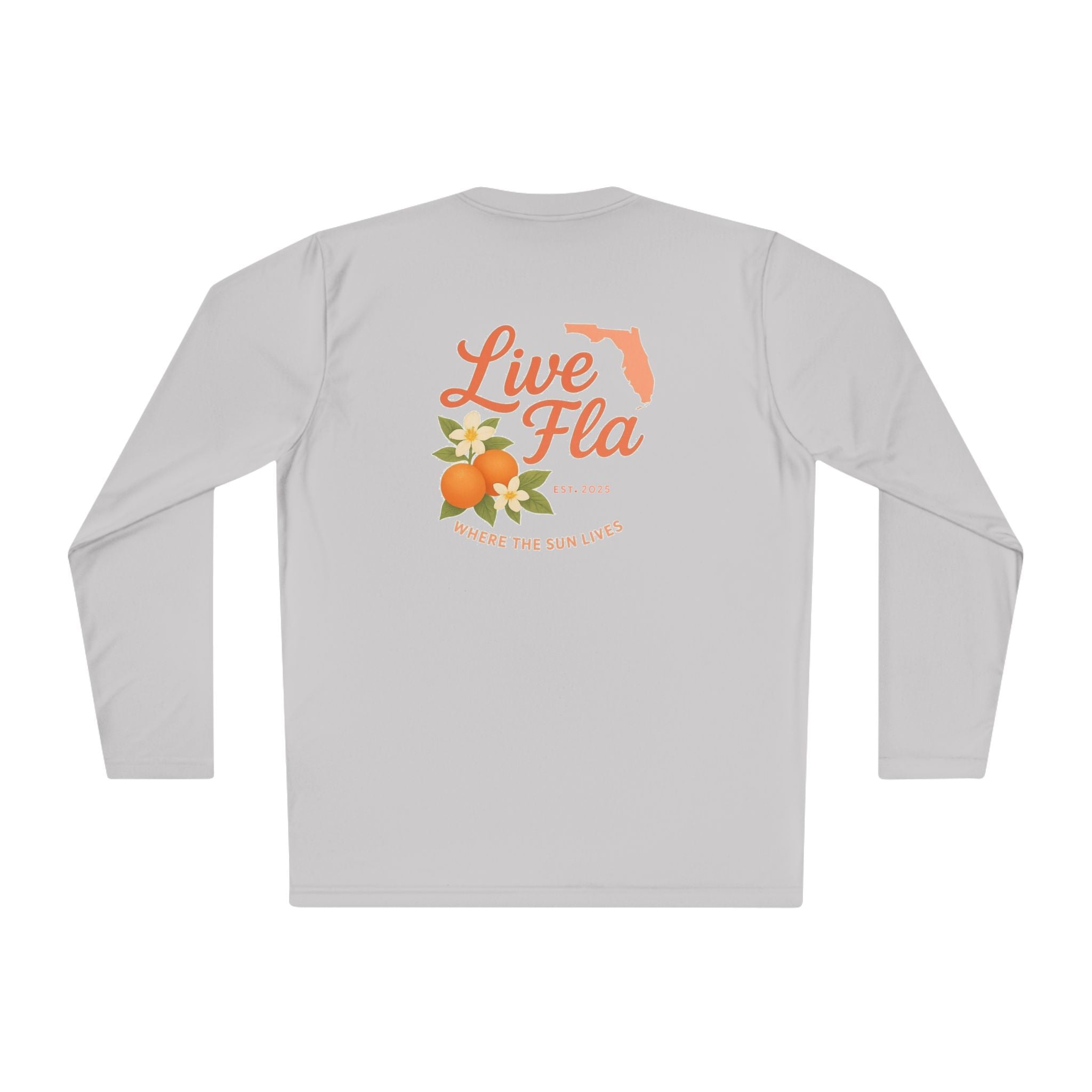Lightweight Long Sleeve Tee, Florida Inspired, Casual Wear, Gift for Sunshine Lovers, Travel Souvenir, Summer Essential