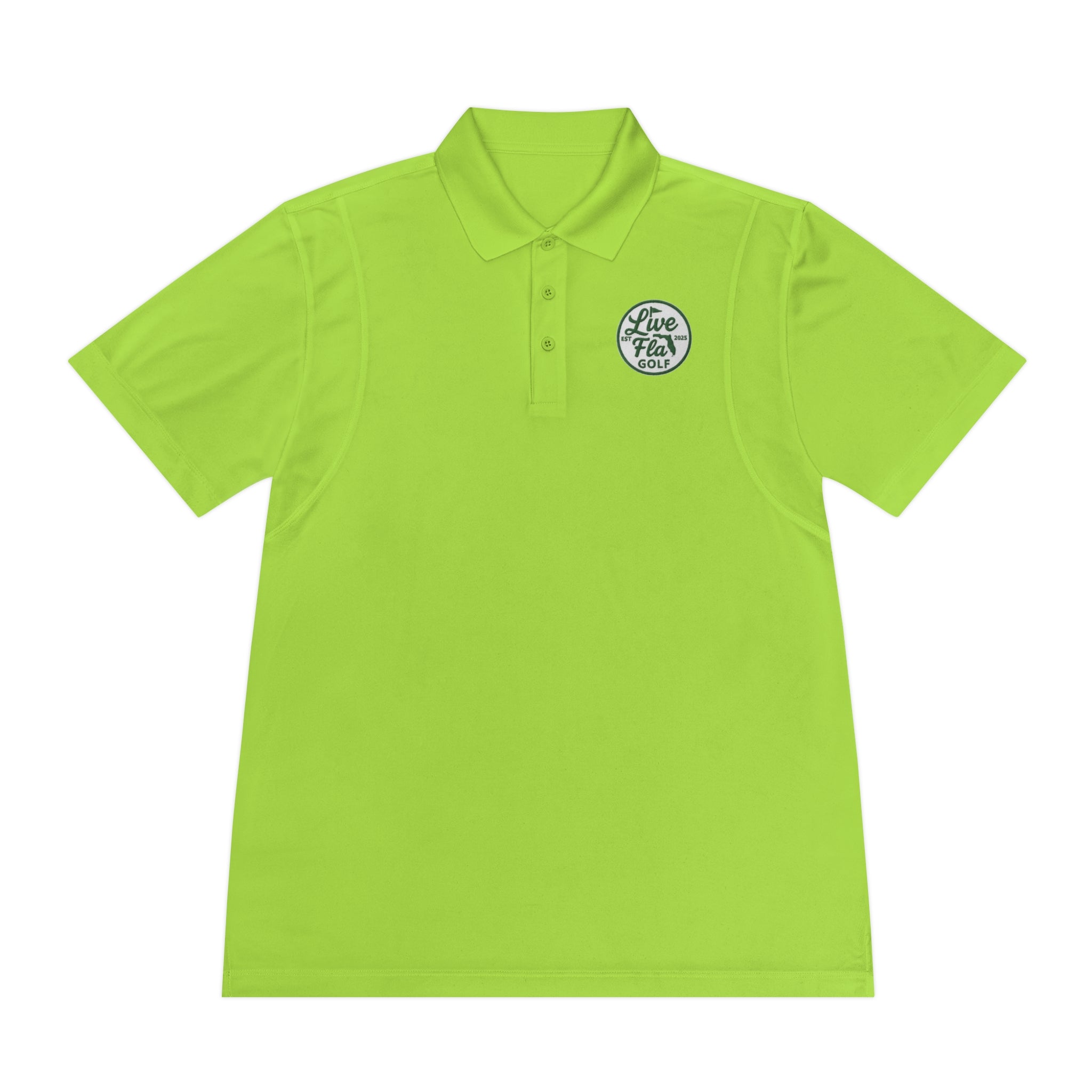 Men's Sport Polo Shirt - Live Free Golf Apparel, Casual Golf Shirt, Father's Day Gift, Outdoor Adventure Clothing, Comfortable Summer Wear