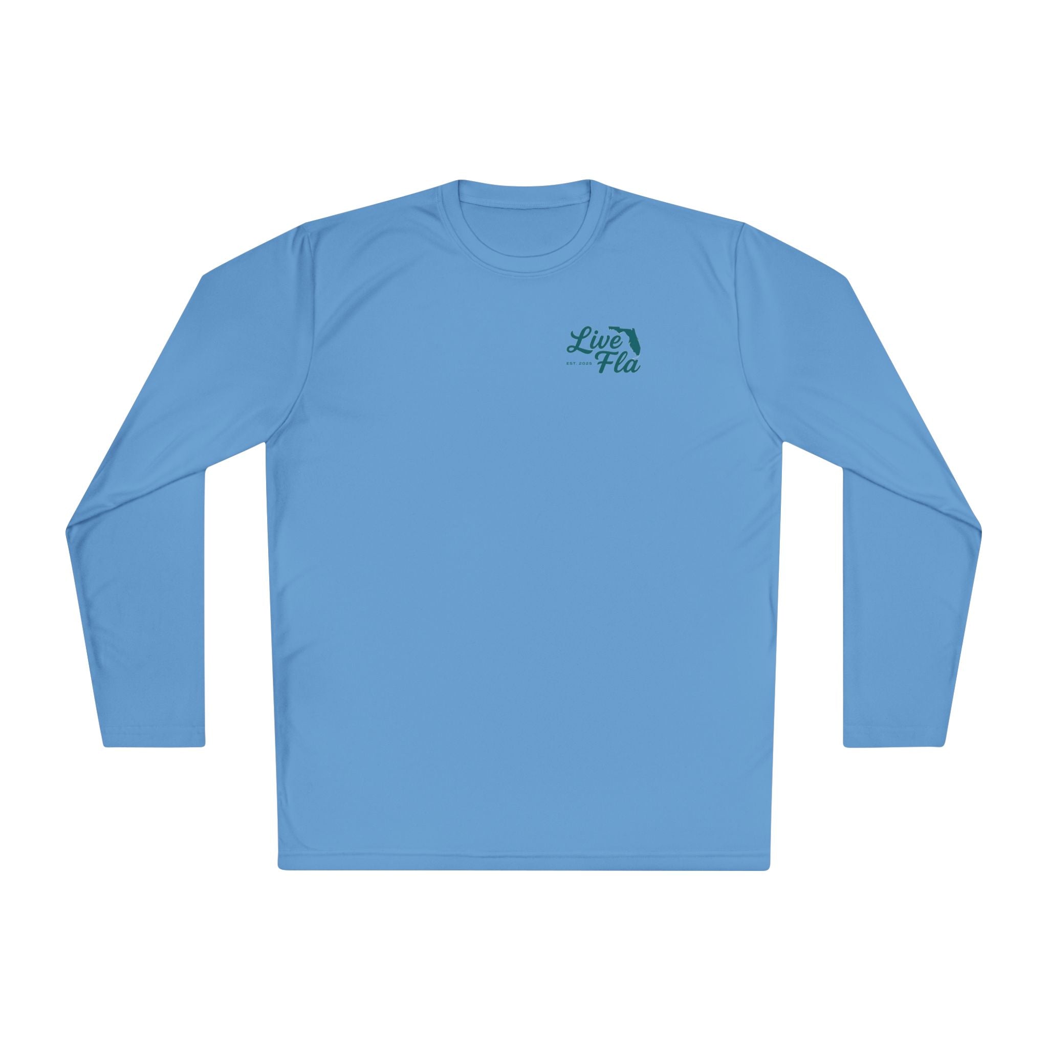 Unisex Long Sleeve Tee - Live Fla, Florida Lifestyle Shirt, Ocean Vibes, Beachwear, Casual Style, Gift for Fishermen