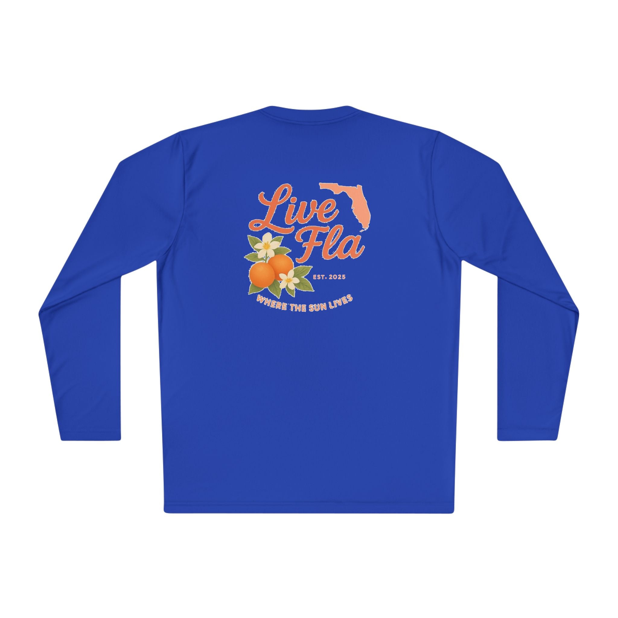 Lightweight Long Sleeve Tee, Florida Inspired, Casual Wear, Gift for Sunshine Lovers, Travel Souvenir, Summer Essential