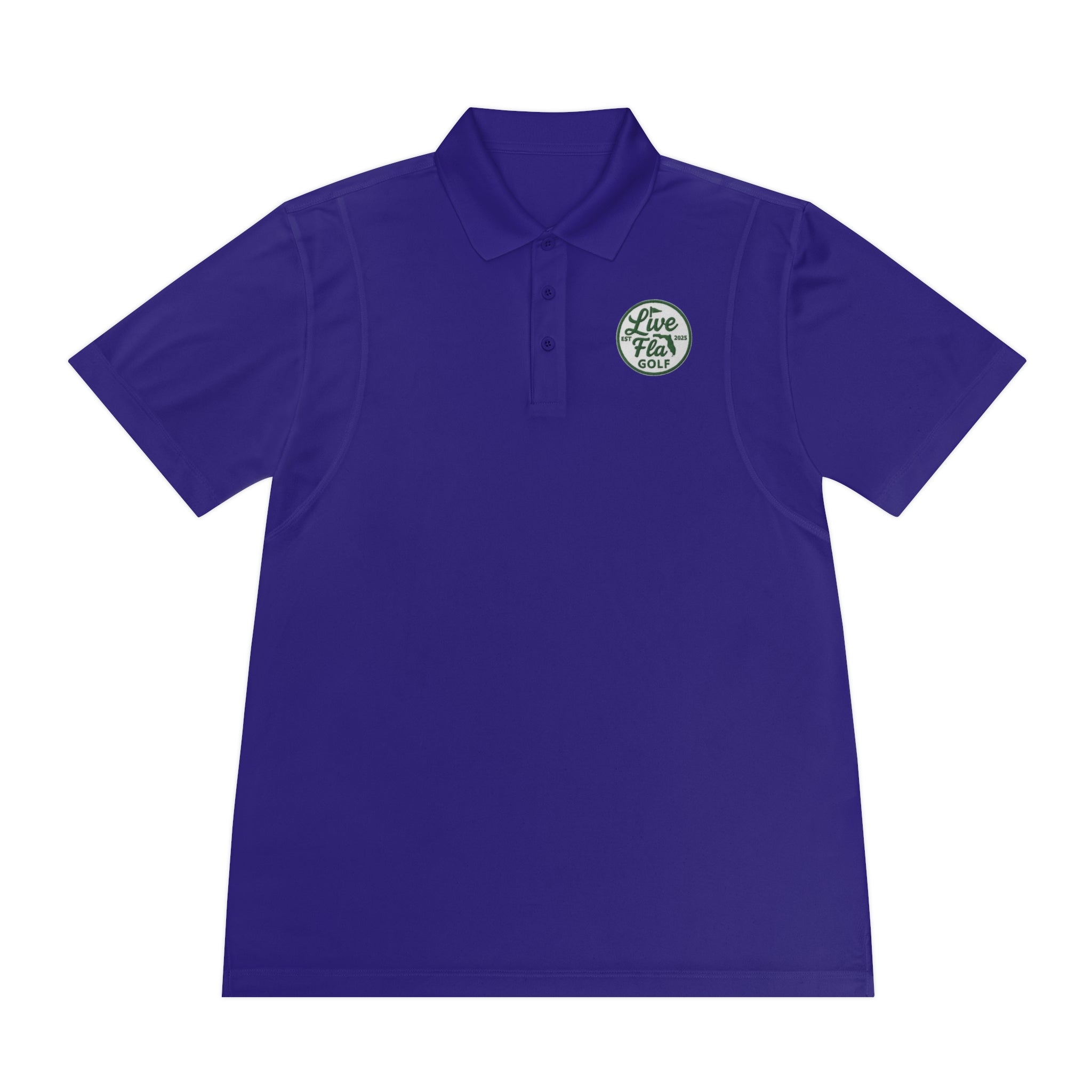 Men's Sport Polo Shirt - Live Free Golf Apparel, Casual Golf Shirt, Father's Day Gift, Outdoor Adventure Clothing, Comfortable Summer Wear